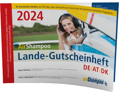 AirShampoo Lande-Gutscheinheft 2024
