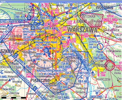 ICAO-Karten (digitalisiert) für Flight Planner / Sky-Map