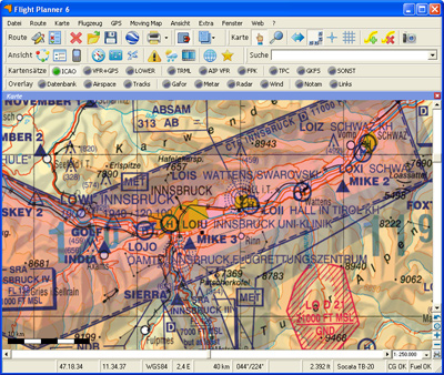 ICAO-Karten (digitalisiert) für Flight Planner / Sky-Map