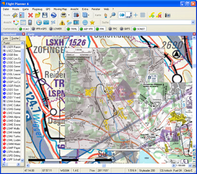 Sichtanflugkarten für Flight Planner / Sky-Map