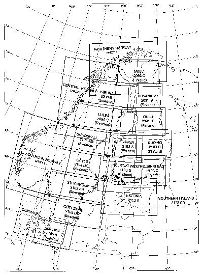 ICAO-Karten Skandinavien