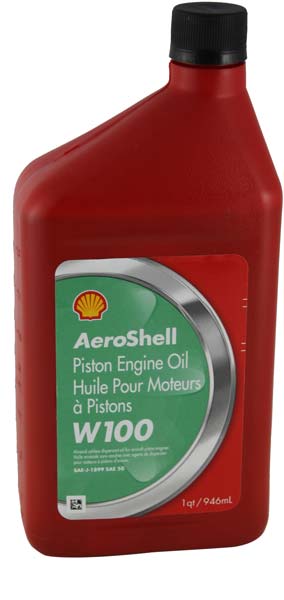 (G) Aeroshell W 100 single grade aviation oil for piston engines