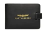 Leather pilot logbook cover