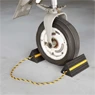 Rubber aircraft chocks, large
