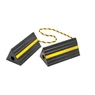 Rubber aircraft chocks, large