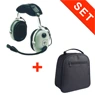 David Clark Headset H 10-13.4 mit Headset-Tasche Light