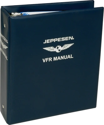 Jeppesen VFR manual binder plastic, 2
