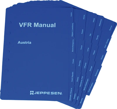 Tabs for Jeppesen VFR Manuals