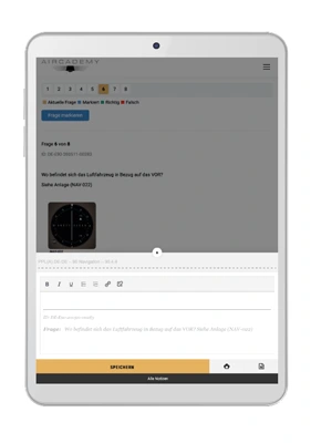 Aircademy Groundschool online questionaire (PPL)