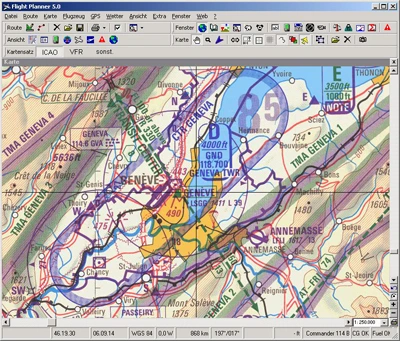 ICAO-Karten (digitalisiert) für Flight Planner / Sky-Map