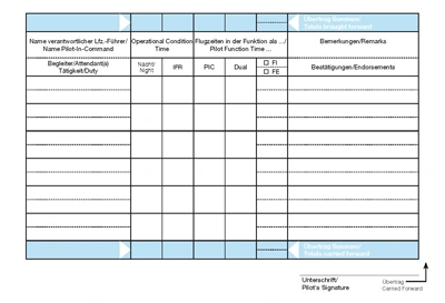 Flugbuch Schiffmann EU FCL