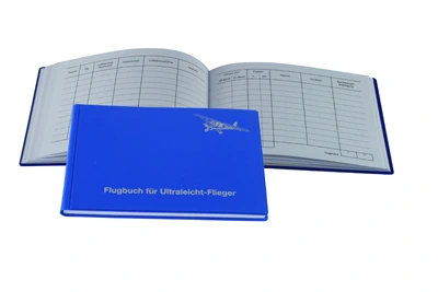 Pilot logbook for microlight pilots, German