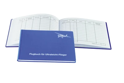 Pilot logbook for microlight pilots, German