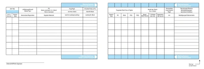 Pilot logbook Schiffmann gliders / TMG