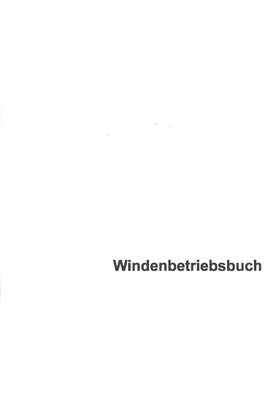 Windenbetriebsbuch