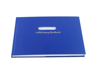 Aircraft logbook for powered aircraft, German