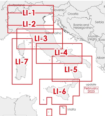 Avioportolano VFR charts