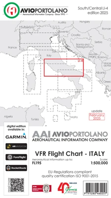 Avioportolano VFR charts