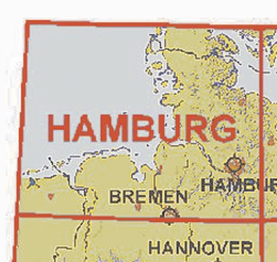 ICAO-Karten Deutschland 2023 mit Nachttiefflugstrecken