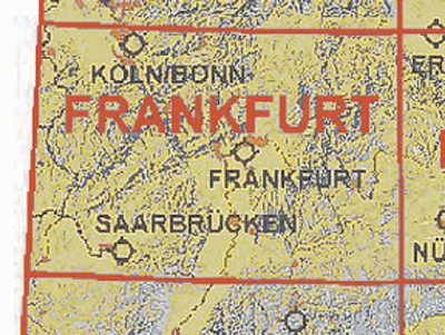 ICAO charts Germany 2023 with night low level routes