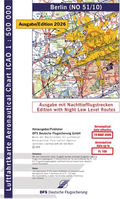 ICAO charts Germany 2026 with night low routes