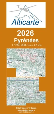 Segelflugkarte Pyrenäen