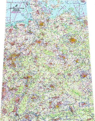 ICAO wall chart Germany