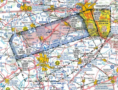 Zusammengesetzte ICAO-Segelflugkarten Deutschland 2024 (Vorbestellung)