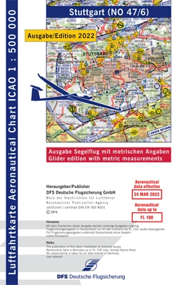 ICAO glider charts Germany 2023
