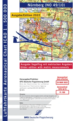 ICAO glider charts Germany 2023