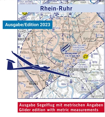 ICAO-Segelflugkarte Rhein-Ruhr 2023
