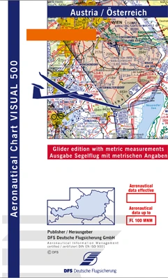 V500 Chart Österreich - Segelflugversion