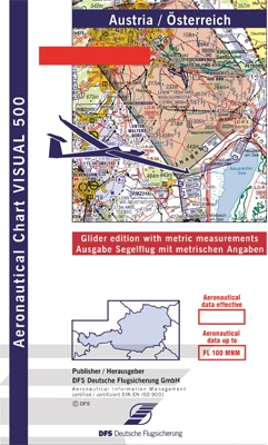 V500 Chart Österreich - Segelflugversion