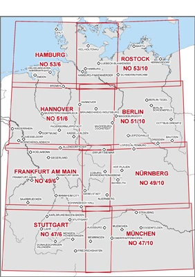 ICAO charts Germany 2024 with night low level routes