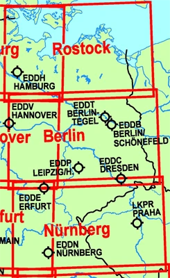 Composed ICAO glider charts Germany 2024