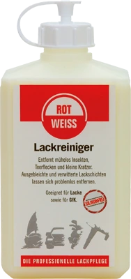 Rot-Weiss Lackreiniger