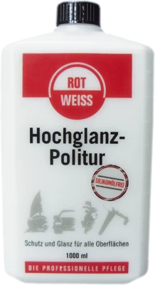 Rot-Weiss Hochglanz-Politur