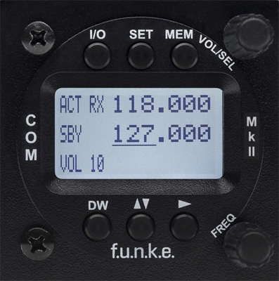 Flugfunkgerät f.u.n.k.e. ATR 833-II-LCD