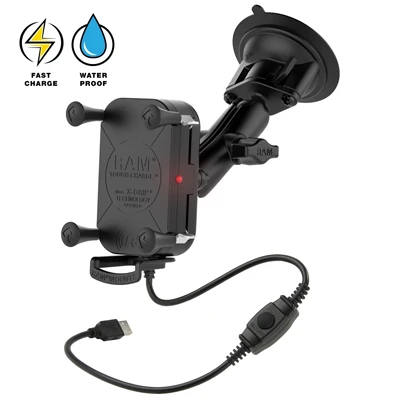 Tough-Charge Wireless X-Grip, with suction cup, ball 1