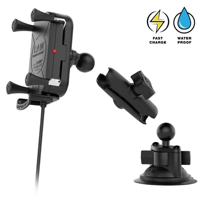 Tough-Charge Wireless X-Grip, with suction cup, ball 1