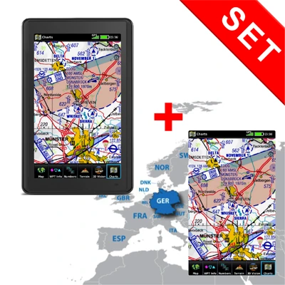 Garmin Aera 660 set with ICAO charts Germany