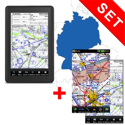 Garmin Aera 660 Paket mit ICAO-Karten und eCharts Deutschland