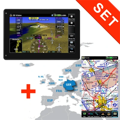 Garmin Aera 760 set with ICAO-Charts Germany