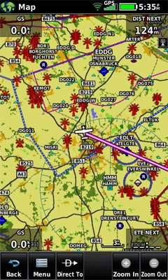 Garmin Aera 660 set with ICAO-Charts and eCharts Germany