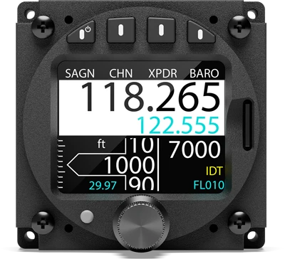 Air Control Display with altimeter