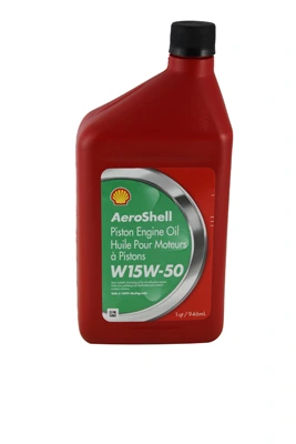 (G) Aeroshell 15W-50 multi grade aviation oil for piston engines