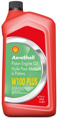 (G) Aeroshell W 100 Plus Einbereichs-Luftfahrt-Öl für Kolbenmotoren