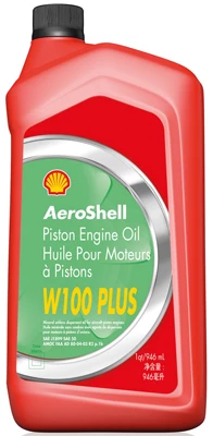 (G) Aeroshell W 100 single grade aviation oil for piston engines