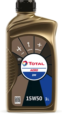 (G) Total Aero DM 15W50 Multi grade avistion oil for piston engines