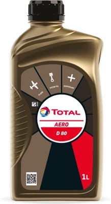 (G) Total Aero D 80 Single grade aviation oil for piston engines